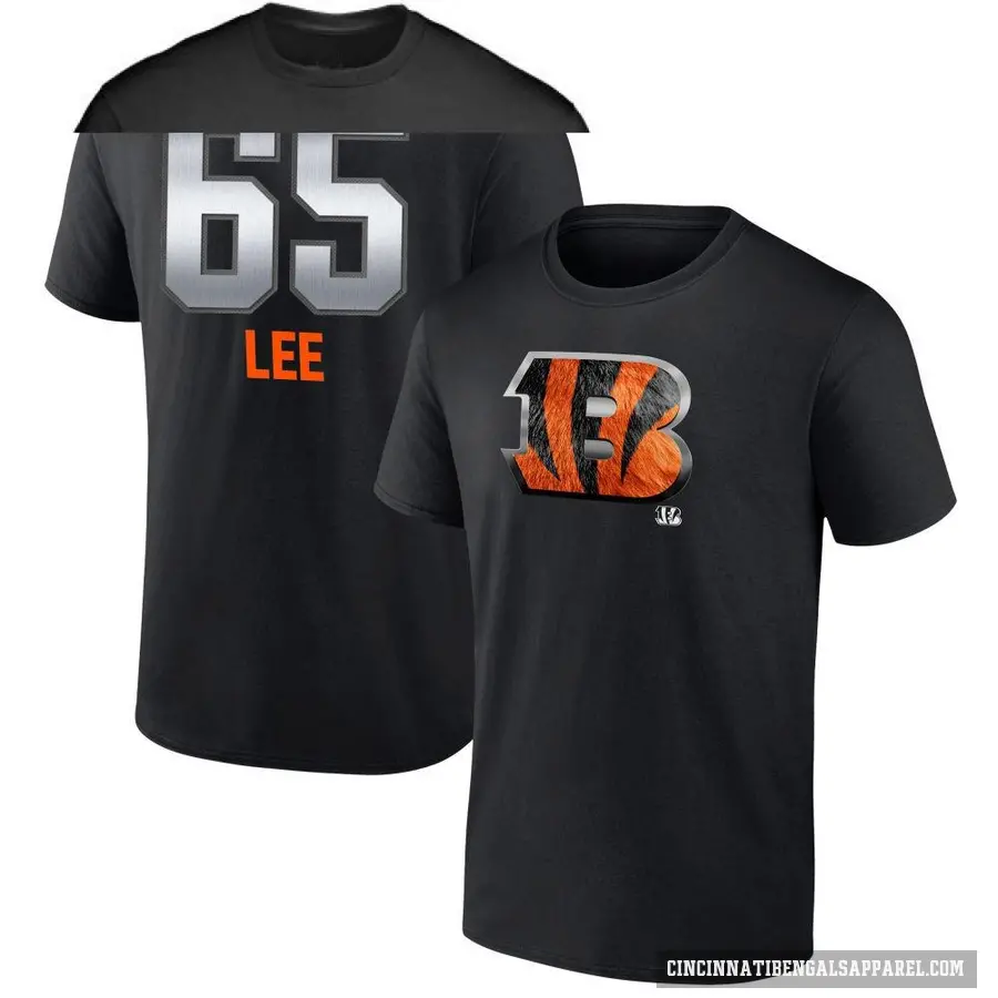 Men's ＃65 Matt Lee Cincinnati Bengals Black Midnight Mascot T-Shirt