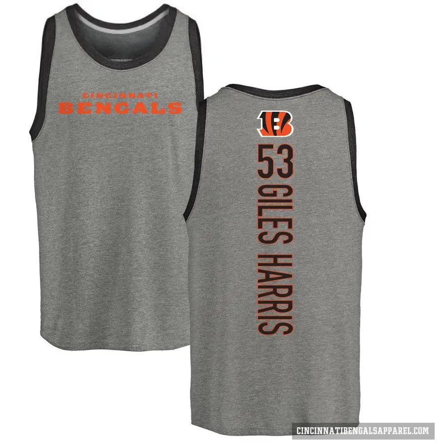 Youth ＃53 Joe Giles-Harris Cincinnati Bengals Ash Backer Tank Top