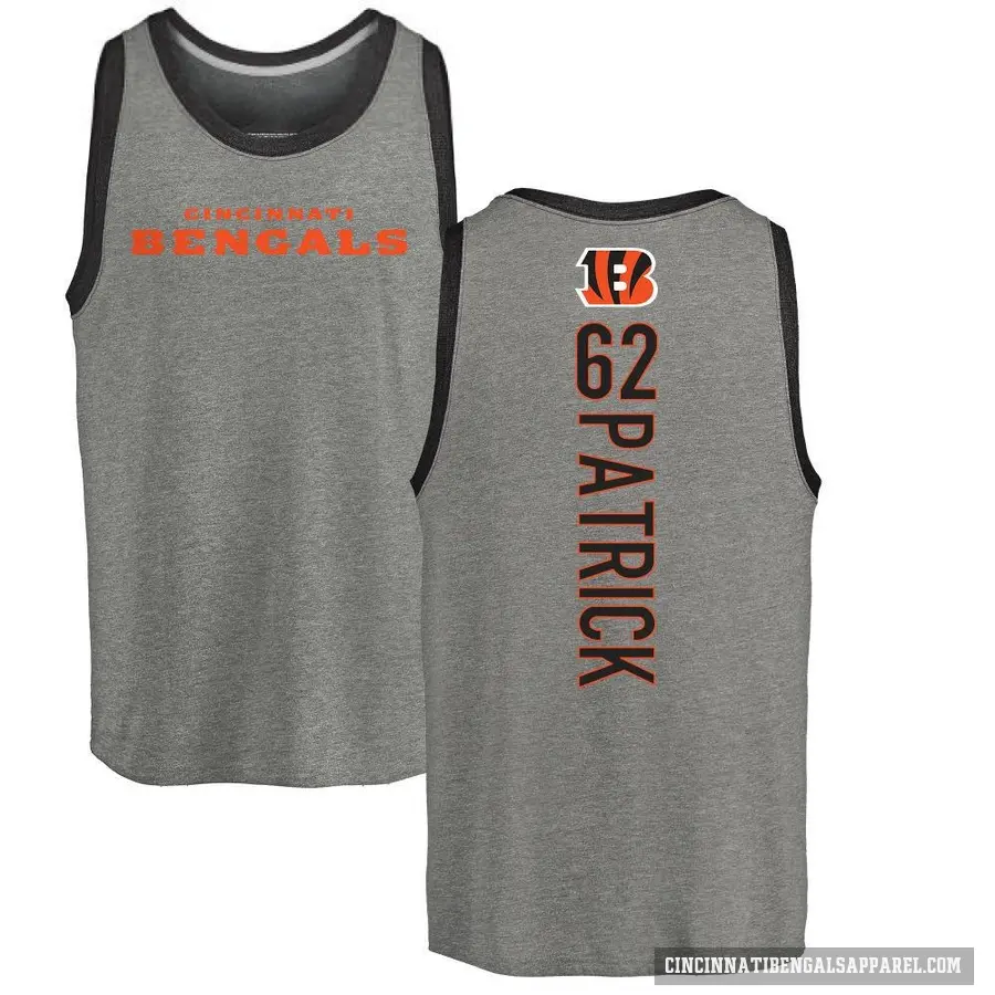 Youth ＃62 Lucas Patrick Cincinnati Bengals Ash Backer Tank Top